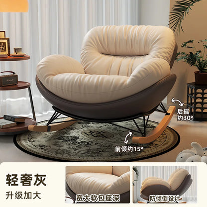 Unique Arm Chairs Rocking Lounge Salon Bedroom Lazy Relax Modern Reading Living Room Chairs Lounge Fauteuil Trendy Furniture