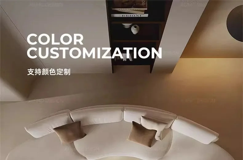 Italian minimalist special-shaped curved fabric sofa villa club small apartment living room home simple designer SOFA