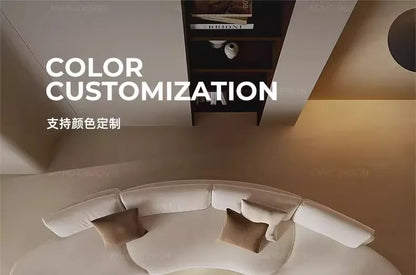 Italian minimalist special-shaped curved fabric sofa villa club small apartment living room home simple designer SOFA