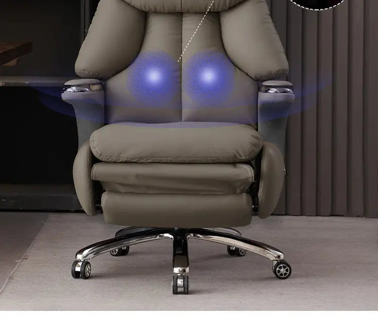 Smart Electric Executive Office Chair with Ventilation - Reclining Massage CEO Chair for Home Professional Use Furniture JT40