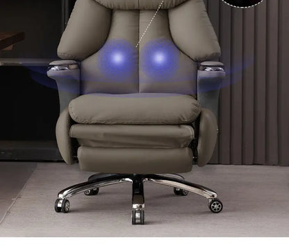 Smart Electric Executive Office Chair with Ventilation - Reclining Massage CEO Chair for Home Professional Use Furniture JT40