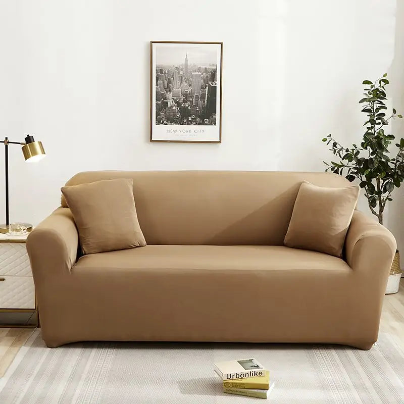 New All-season L-shape Non-slip Elastic Sofa Cover With Patterns, 360 Degree Coverage 1/2/3/4 Seat Sofa Cushion for Living Room