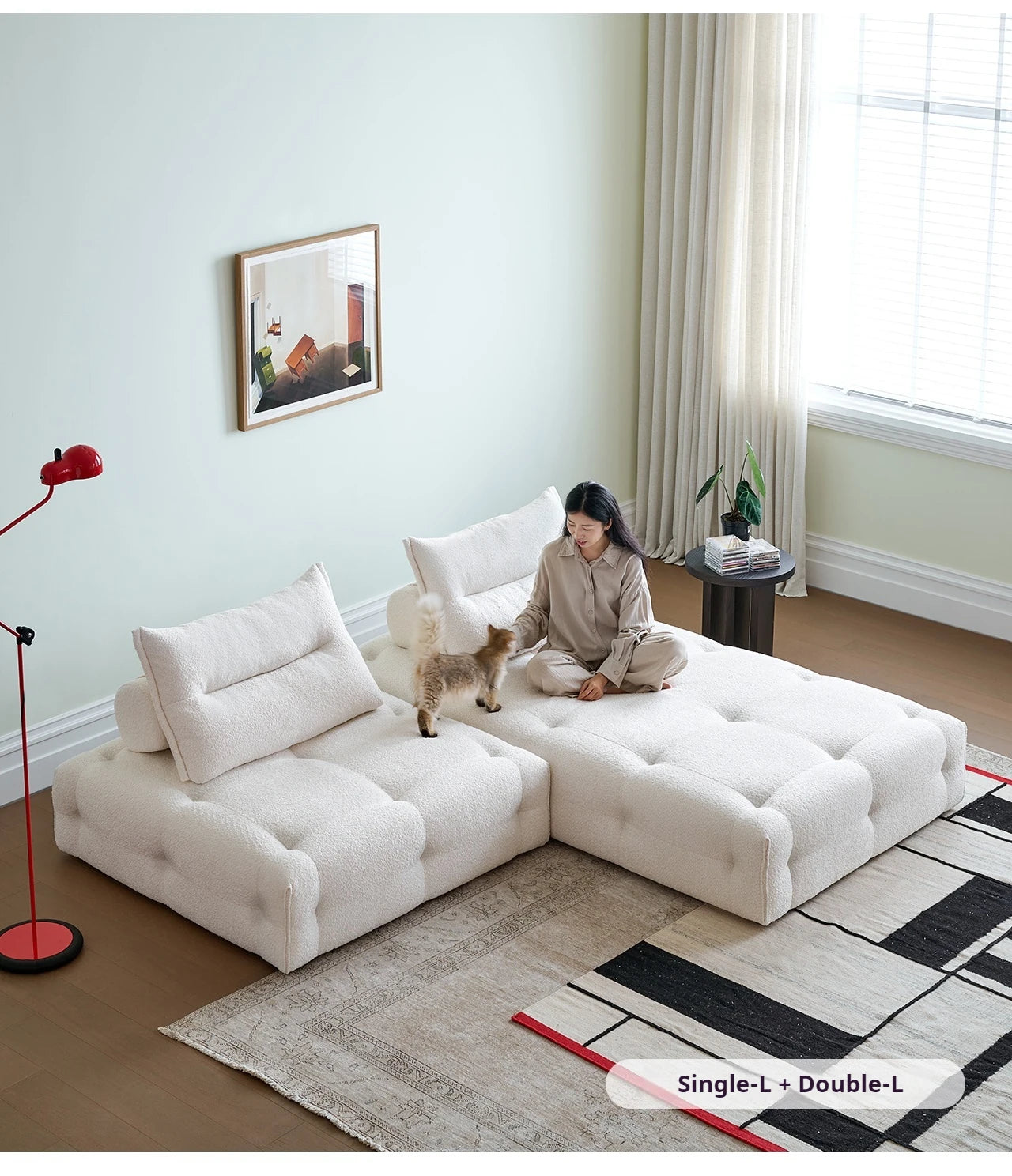 H-XM Fancy Unique Living Room Sofas New Arrival Large Wood Luxury Nordic Lazy Sofa Modern Floor European Divano Apartment Furnit