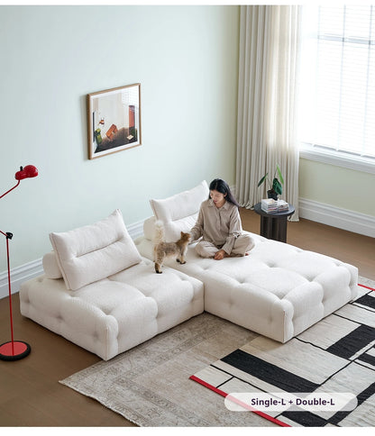 H-XM Fancy Unique Living Room Sofas New Arrival Large Wood Luxury Nordic Lazy Sofa Modern Floor European Divano Apartment Furnit
