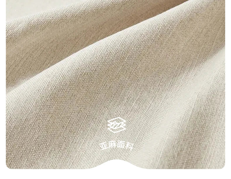 Cream Antelope Single Living Room Sofa Fabric Leisure Chair Middle Antique Lazy Sofa