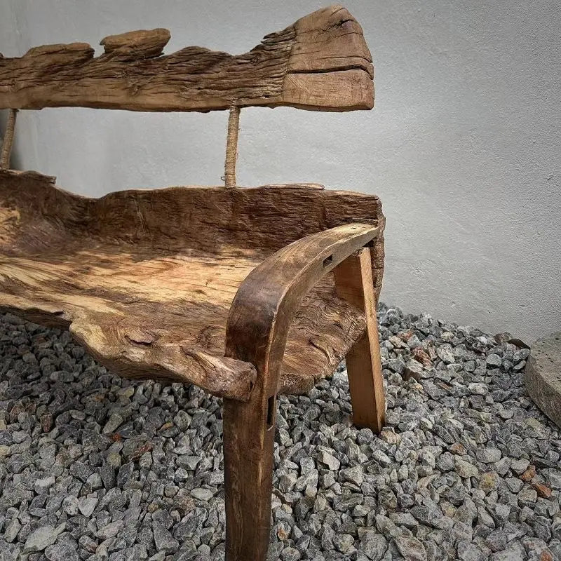 Dead wood back chair courtyard space balcony leisure back chair dead wood ornament