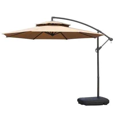 Waterproof Garden Cantilever Hanging Patio Umbrella & Bases Banana Cantilever Umbrella for Outdoor Garden