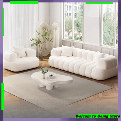 Soft Pillows Stylish European Modern Plush Reclining Sectional Sofa Comfortable Living Room Furniture Trendy Mueble Home Decor