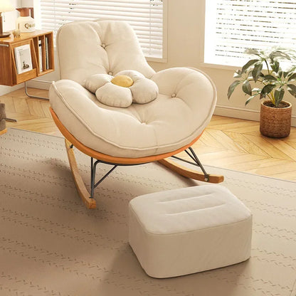 Firm Sofa Chair Living Room Balcony Rocking Chair Single Recliner Happy Chair Light Luxury Penguin Chair Leisure Chair