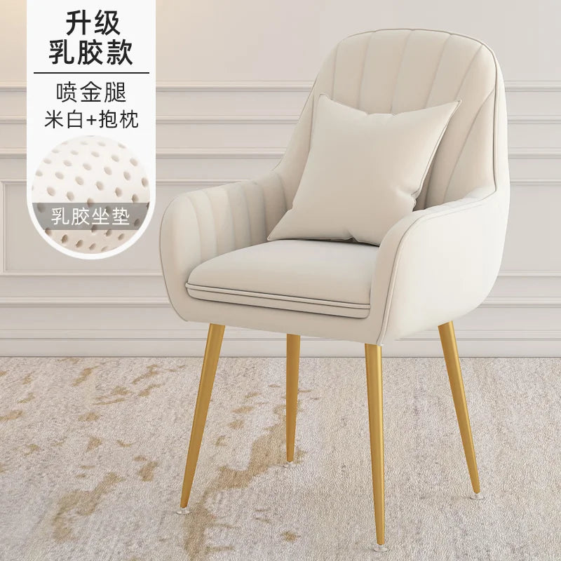 Modern Living Room Dining Chairs Home Furniture Bedroom Dormitory Back Chair Nordic Restaurant Kitchen Cafe Leisure Chair