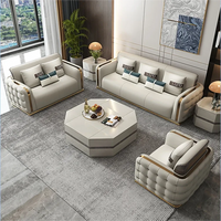 Modern Luxury Couch Living Room Sofa Furniture Set Sectional Top Genuine Leather Sofa