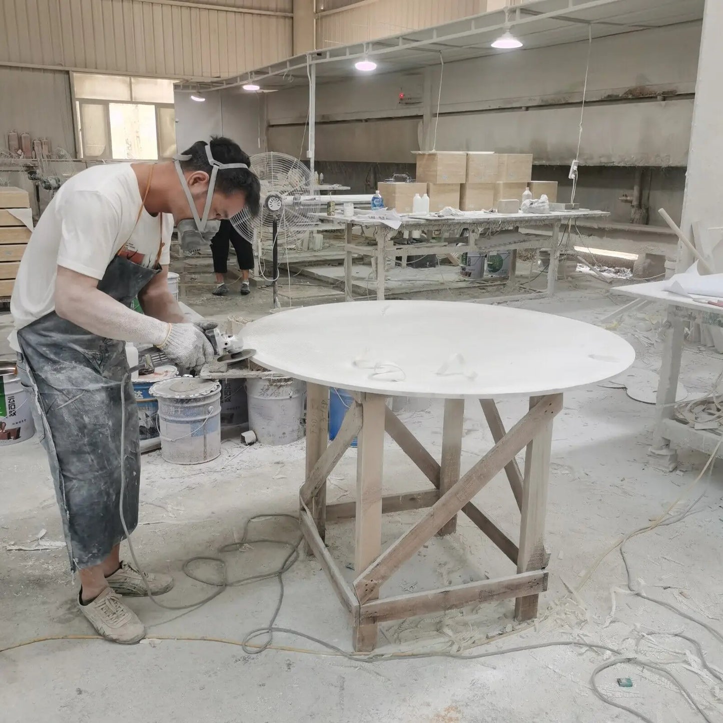Custom-Size Modern Marble Onyx Coffee Table with RF Polishing Contemporary Design Contemporary Style Square Nature Stone