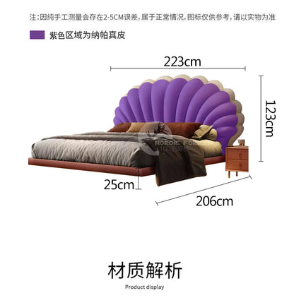 Nordic Queen Double Bed 200x220cm Luxury Design elegant king size bed Modern comfortable home cama kingsize bedroom furniture