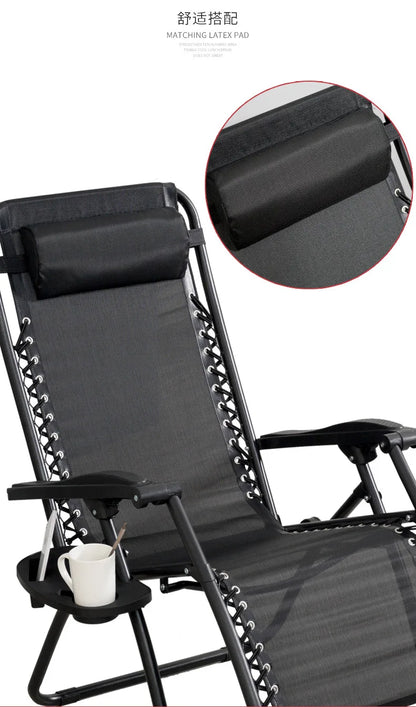 Adjustable Foldable Outdoor Indoor Leisure Reclining Relax Folding Beach Mesh Lounge Recliner zero Gravity Chair