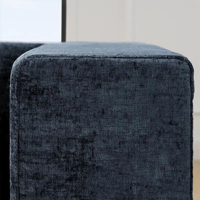 143 Inch U-Shaped Modular Sectional Sofa with Comfy Chaise, Deep Seat for Living Room, No Assembly Required, Blue
