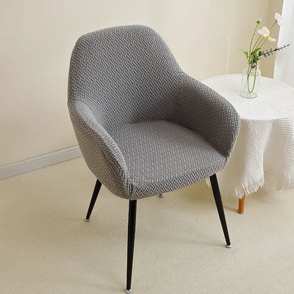 1/2pcs Jacquard Chair Covers High Arm Dining Chair Cover Elastic Chair Seat Slipcover Protector for Wedding Living Room Home