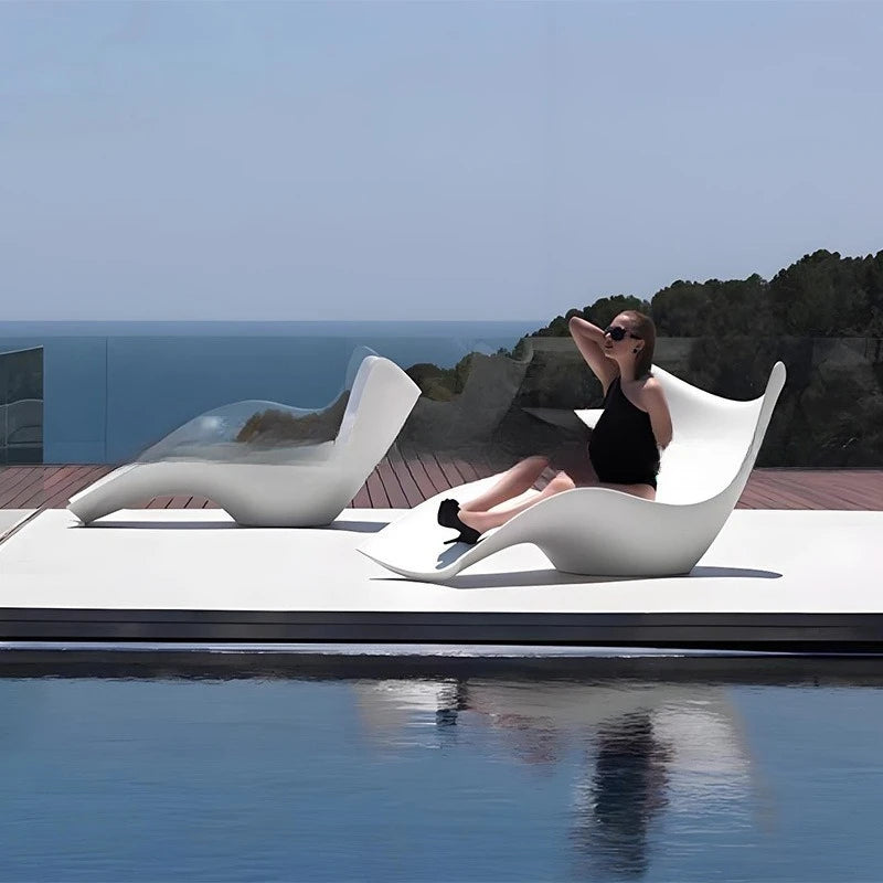 *s forLuminous outdoor loungers beach waterproof villa balcony leisure bed hotel