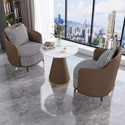 Simple light luxury single sofa coffee table combination leisure hotel reception sales office negotiation tables and chairs beau