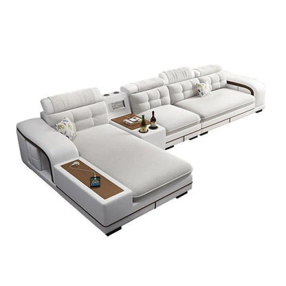 Hot Sales 2025 Custom Modern Luxury Fabric Reclining Massage Furniture Set Multifunctional Three Seat For Hotel Villa Fabric App