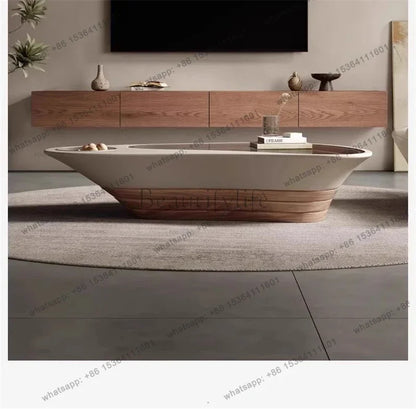 Table basse de style nordique, tables basses irrégulières pour le salon, meubles de maison, luxe léger, table d'appoint créative pour canapé, bureau