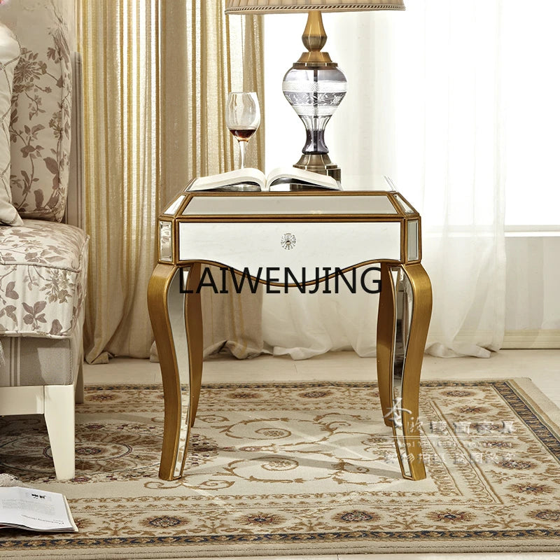SG mirror glass coffee table sofa small table mini side table simple