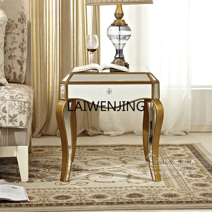 SG mirror glass coffee table sofa small table mini side table simple