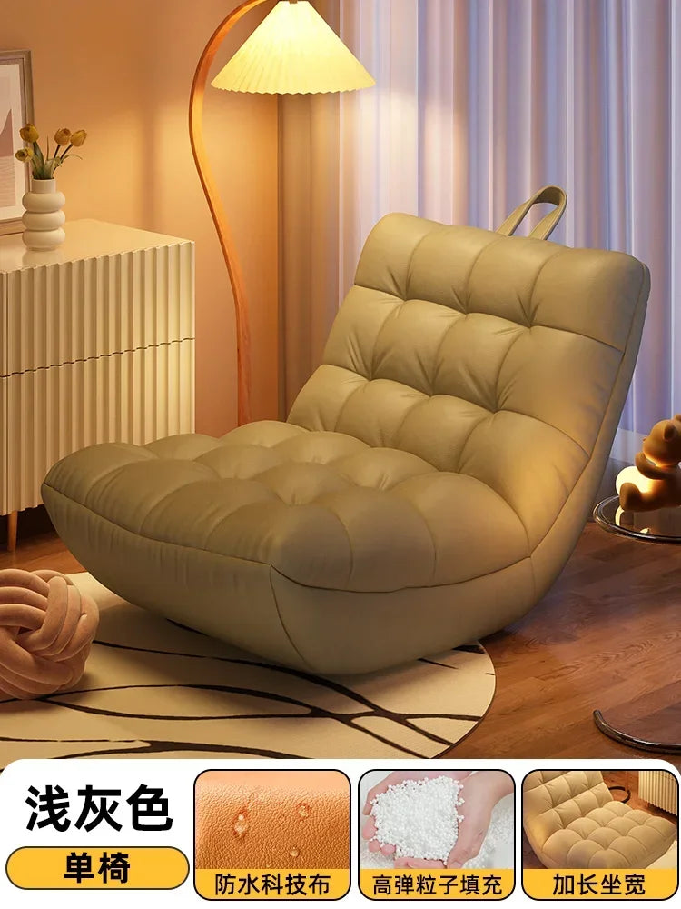 uu White Cream Living Room Chairs Relaxing Balcony Throne Comfortable Vintage Beauty Chairs Ergonomic Fauteuil Trendy Furniture