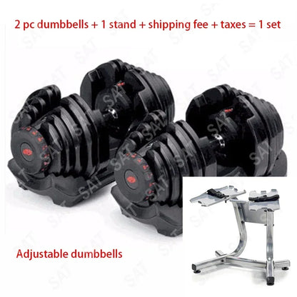 for New Style Change Weight Sport Men's Home Fitness Fast Automatic Adjustable 5/10- 40kg/90LBS Set Dumbbell