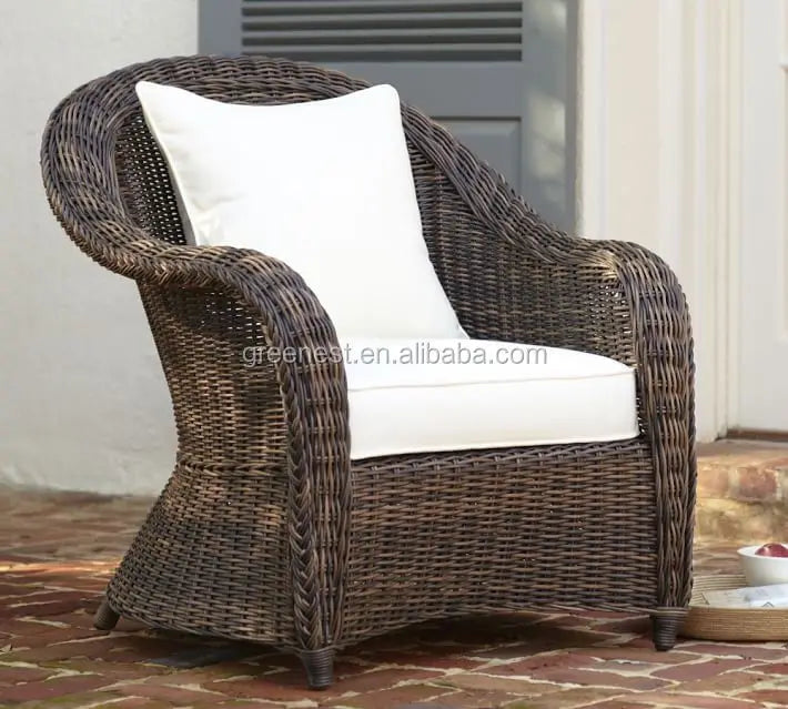 Luxury Outdoor Rattan Garden Cafe Sofa Chair