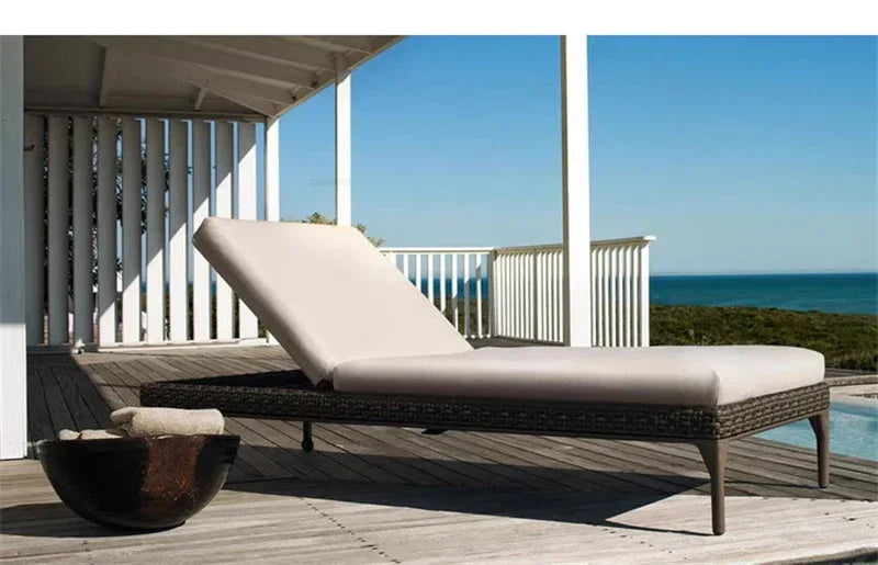 Nordic PE Rattan Outdoor Sofas Set Modern Garden Furniture Home Waterproof Sun Protection Set Leisure Patio Balcony Lounge Chair