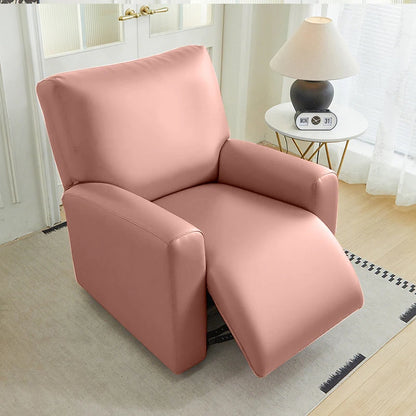 Pu Leather Recliner Sofa Cover Highly Elastic Slipcover for 1 Seater Reclining Armchair Stretch Furniture Protector Home Decor