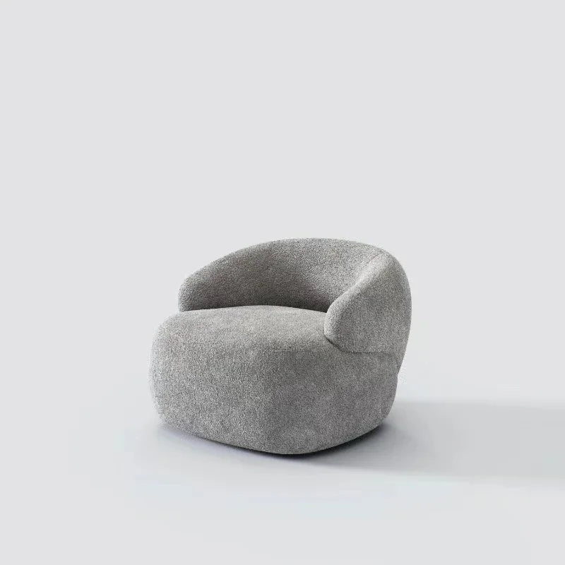 Italian light luxury fabric rotating leisure chair balcony single Nordic modern minimalist designer living room sofa