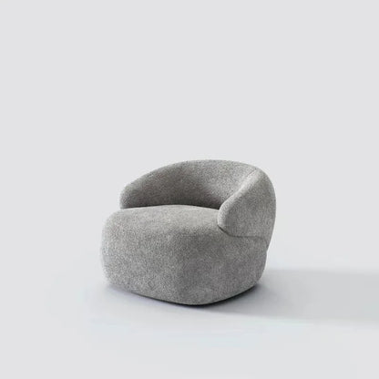 Italian light luxury fabric rotating leisure chair balcony single Nordic modern minimalist designer living room sofa