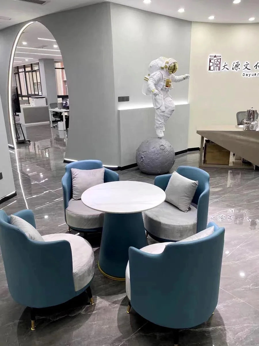 Office Furniture Set Meeting Table And Chairs Combination for Reception Room Lounge Sofa And Coffee Table