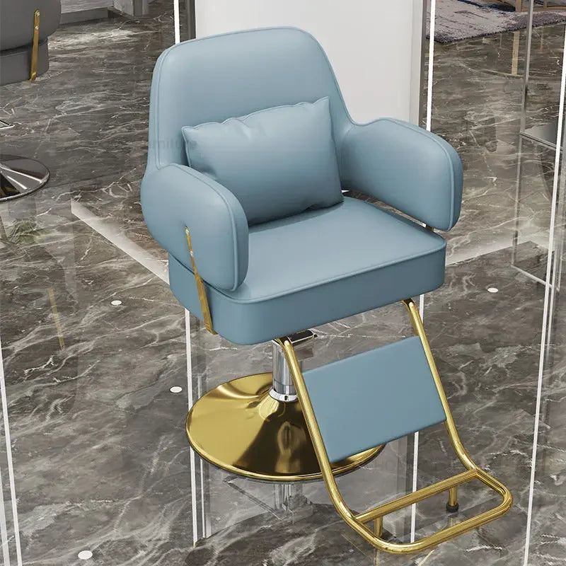 Light Luxury Barber Chairs Hair Salon Special Liftable Barber Chair European Simple Salon Furniture Hairdressing Salon Chairs Y