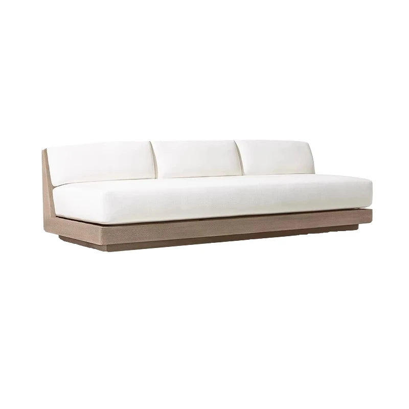 Luxury Modern Teak Furniture Patio Garden High Quality Outdoor Teak Wood U Shaped Sectional Sofa Set