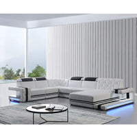 Luxury European style living room leather sofa set funriture couch