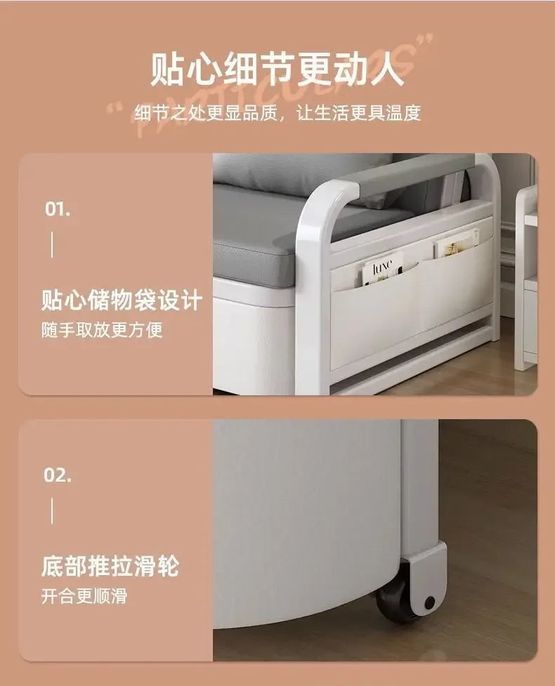 Sofa bed integrated dual-purpose small apartment Internet celebrity balcony multi-function retractable bed New technology