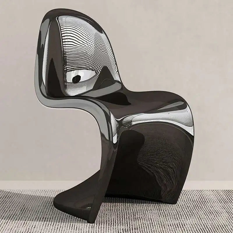 Nordic Plastic Dining Chairs Transparent Lazy Designer Ergonomic Dining Chairs Accent Desk Minimalist Muebles Acrylic Furniture