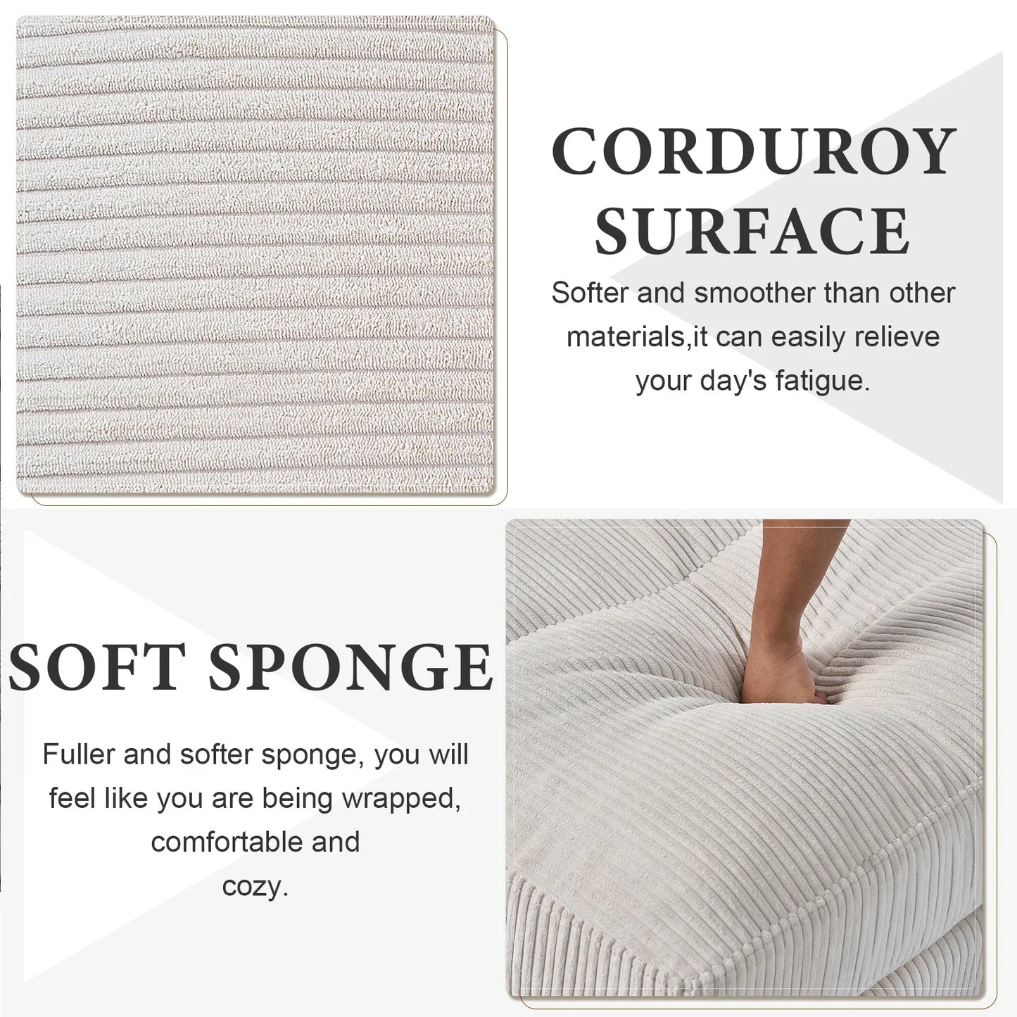 121" Modular Sectional Sofa Couch L Shaped Upholstered Sofa With Chaise Cushion Oversized 6 Seater Couches Sofas For Living Room