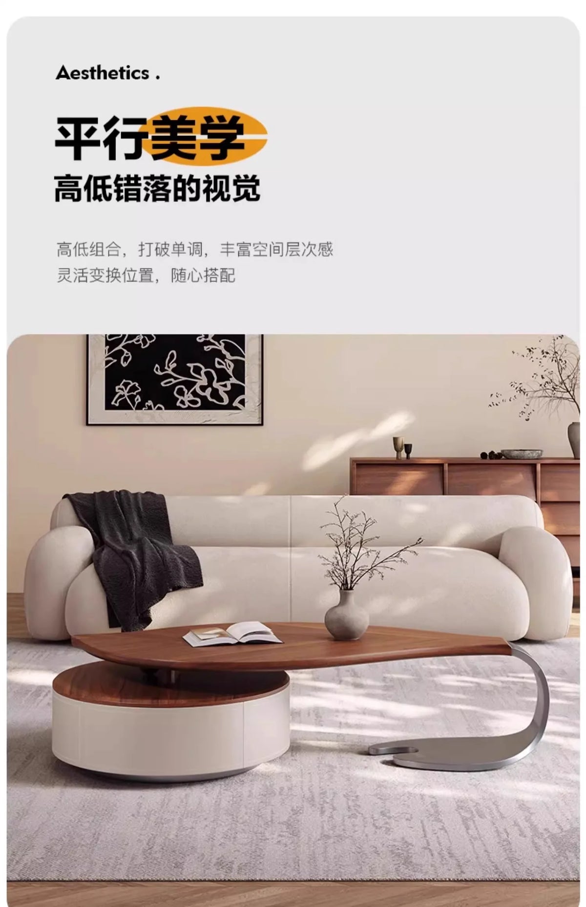 Nordic Style Modern Coffee Table Unique Design Glam Luxury Coffee Table Living Room Hidden Storage Table De Salon Home Furniture