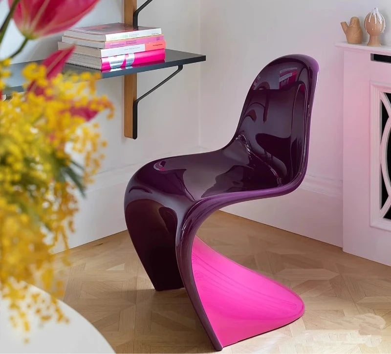 Minimalist personality art Internet celebrity color dining chair negotiation chair