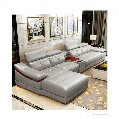 -High Quality Multi-functional Leather Sofa Modern Living Room Couch Sofa Set Furniture