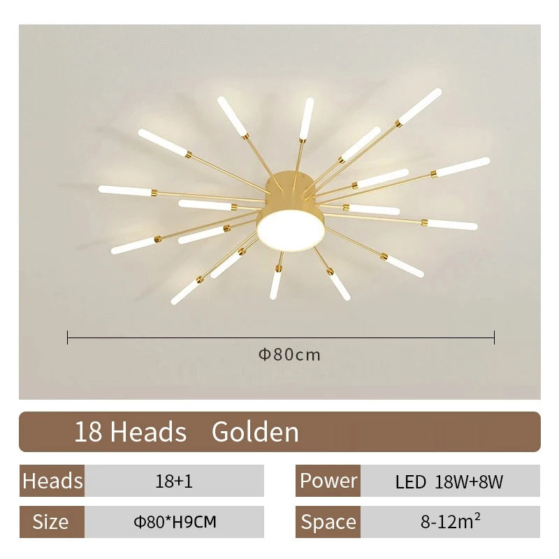 Creative LED Ceiling Lamp Modern Living Room Lights Nordic Home Decor Dining Bedroom Lighting Lustre Indoor Ceiling Pendant Lamp
