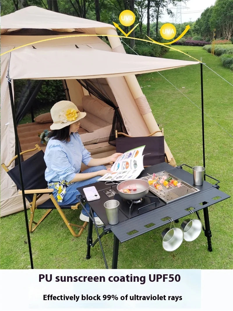 Lohascamping Large Camping Air Tent for 4-5 people Air shelter Dome tent Family Hiking  inflatable One-touch tent Outdoor Tent