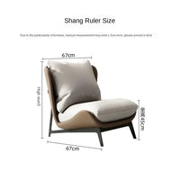 Comfortable Single Sofa Chair for Balcony or Living Room Lazy Sofa Lounge Chair for Bedroom or Reading Upholstered Accent Chair