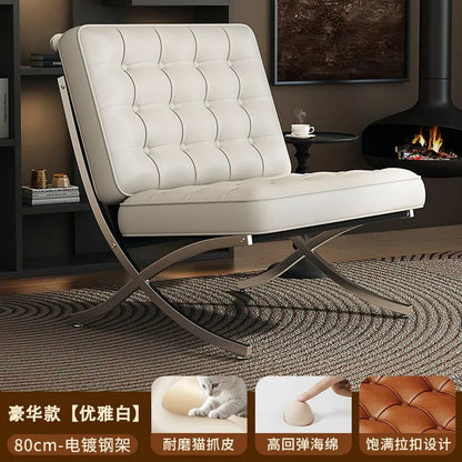 Balcony Throne Relax Reading Modern Room Decor Fashion Chairs Black Metal Living Room Chairs Comfortable Sillones Home Design