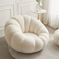 Modern Living Room Sofa Lambswool Pumpkin Sofa Chair Creative Home Balcony Swivel Lounge Chair Fitting Room Bedroom Single Sofas