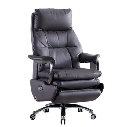 /Electric Leather Boss Chair Modern Design Comfortable Ergonomic Trendy Chair Swivel Arm Footrest Salon Silla Oficina Furniture