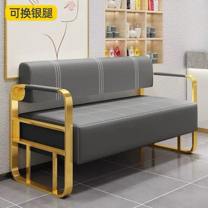 Luxurious Small Sofa for Salons Beauty Parlors Elegant Waiting Chair for Internet Celebrities Long Bench for Store Reception